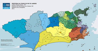Cartina delle zone (município) di Rio de Janeiro